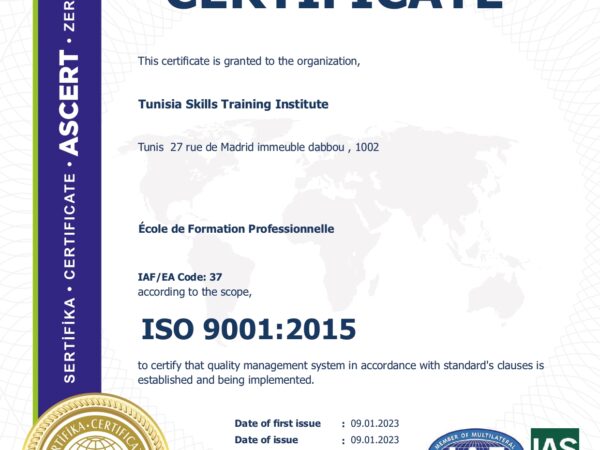 centre formation tunisie, tunisia skills